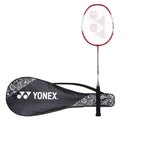 Yonex ZR 100 LIGHT Aluminum Strung Badminton Racquet With Full Cover, Colour - Red + Mavis 200i Nylon Shuttlecocks, Pack Of 6 (Yellow)